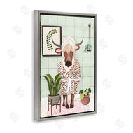 JJ Design House, LLC. | Cow in Bathrobe