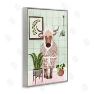 JJ Design House, LLC. | Cow in Bathrobe
