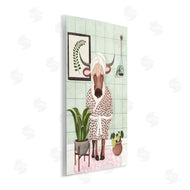 JJ Design House, LLC. | Cow in Bathrobe