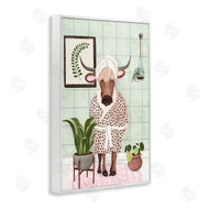 JJ Design House, LLC. | Cow in Bathrobe