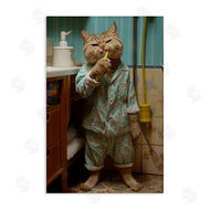 Roozbeh Bahramali | Cat Brushing Teeth