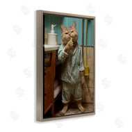 Roozbeh Bahramali | Cat Brushing Teeth
