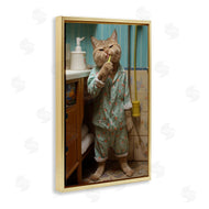 Roozbeh Bahramali | Cat Brushing Teeth
