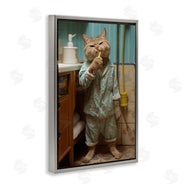 Roozbeh Bahramali | Cat Brushing Teeth