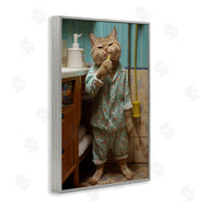 Roozbeh Bahramali | Cat Brushing Teeth