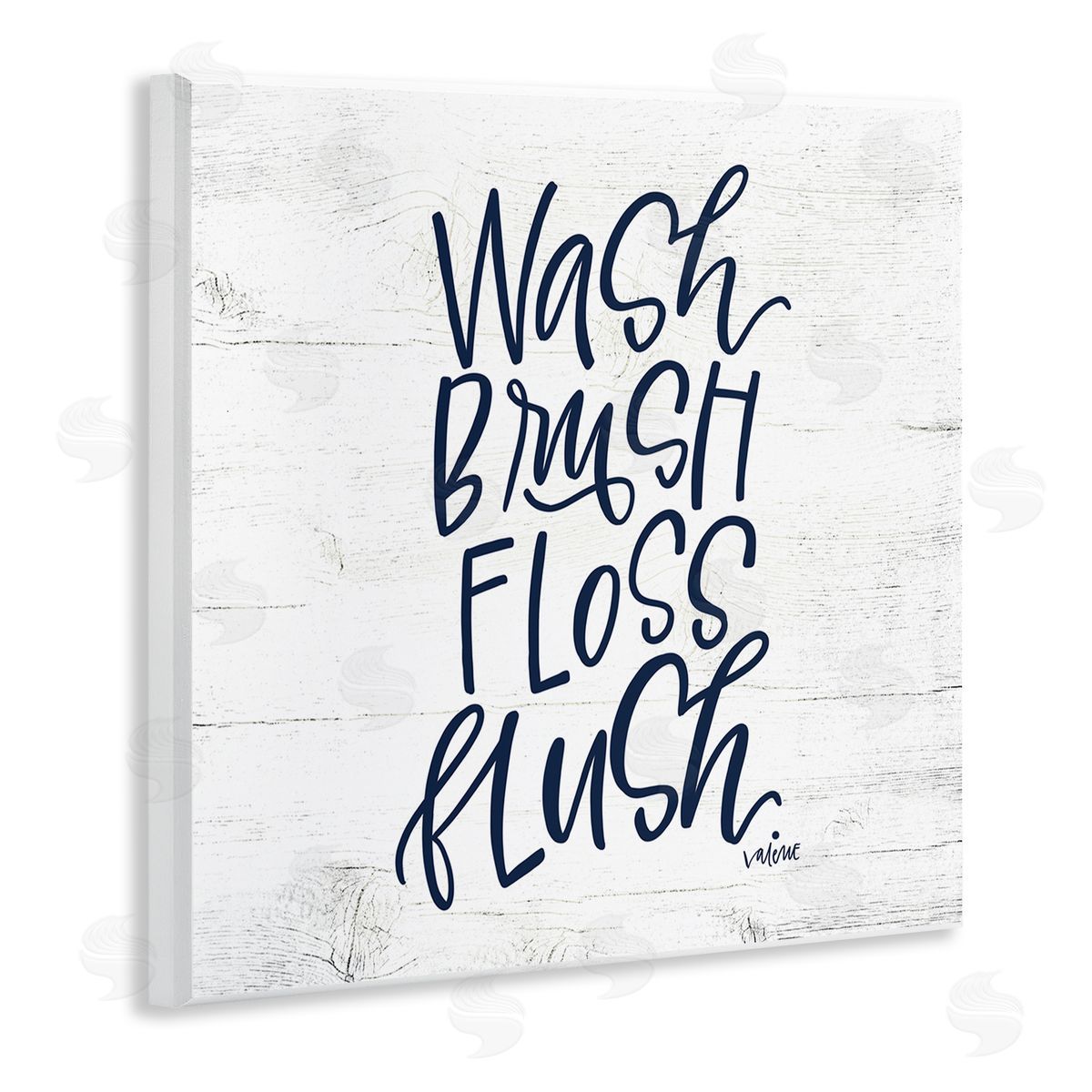 Rustic Bathroom Rules Wood Plaque Wall Art, Home Decor by Valerie Weiners