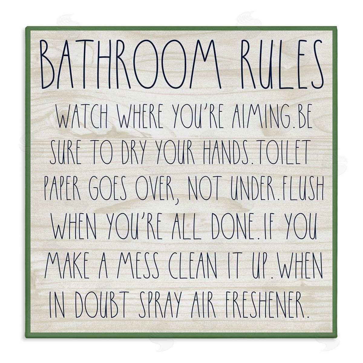 Rustic Chic Bathroom Canvas Wall Art, Home Decor by Valerie Weiners