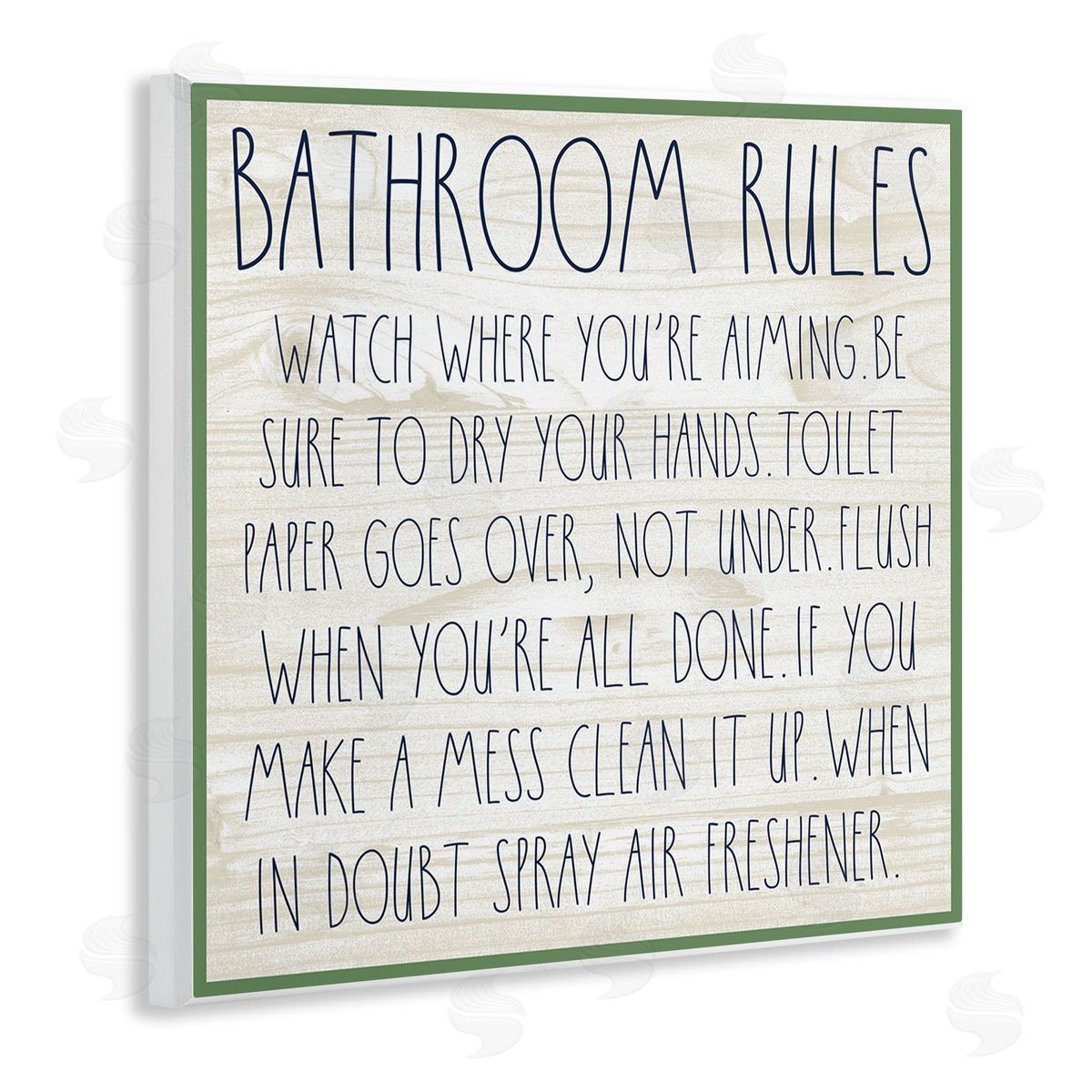 Rustic Chic Bathroom Wood Plaque Wall Art, Home Decor by Valerie Weiners
