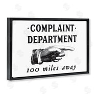 Lettered and Lined | Complaint Department Pointing