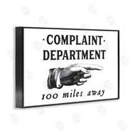 Lettered and Lined | Complaint Department Pointing