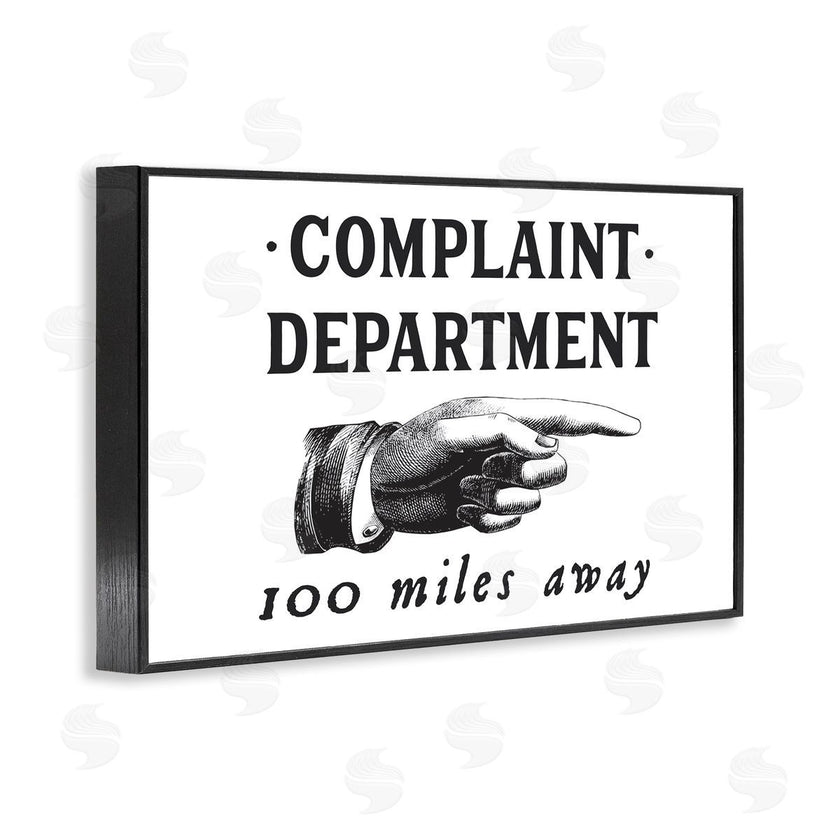 Lettered and Lined | Complaint Department Pointing