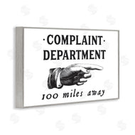 Lettered and Lined | Complaint Department Pointing