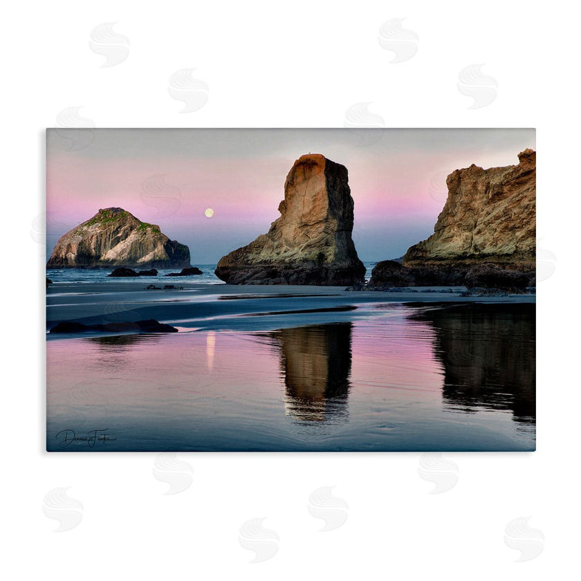 Dennis Frates | Moonlit Beach Cliffs