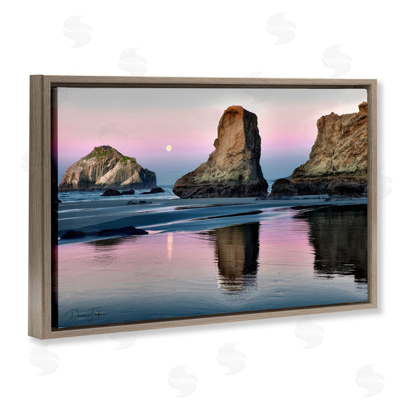 Dennis Frates | Moonlit Beach Cliffs