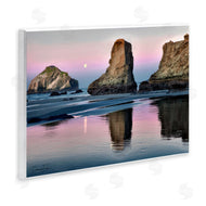 Dennis Frates | Moonlit Beach Cliffs