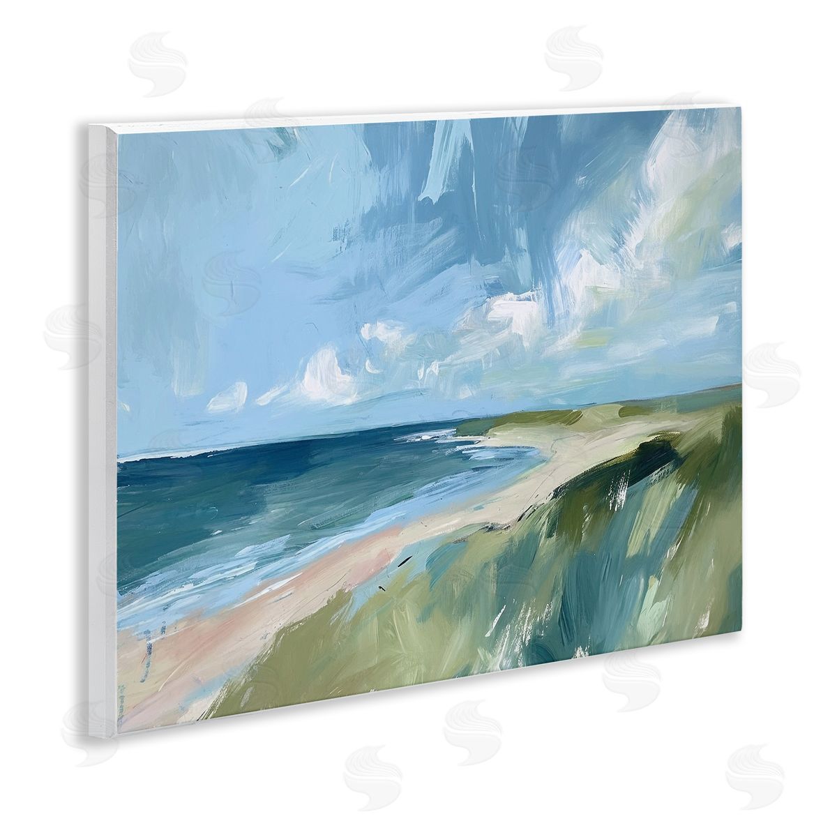 Coastal Wilderness Landscape Wood Plaque Wall Art, Home Decor by Ramona Murdock
