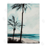 Linda Baliko | Beach Palm Silhouettes
