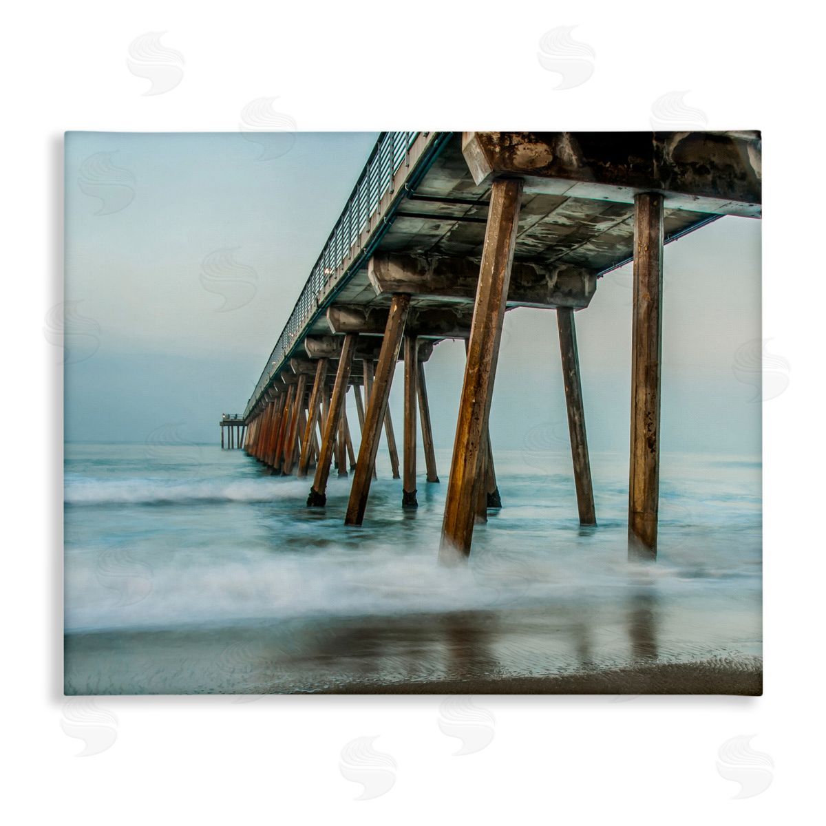 Summer Dock Splashes Canvas Wall Art, Home Decor by Bill Carson Photography