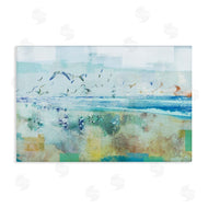Dan Meneely | Abstract Birds Over Beach