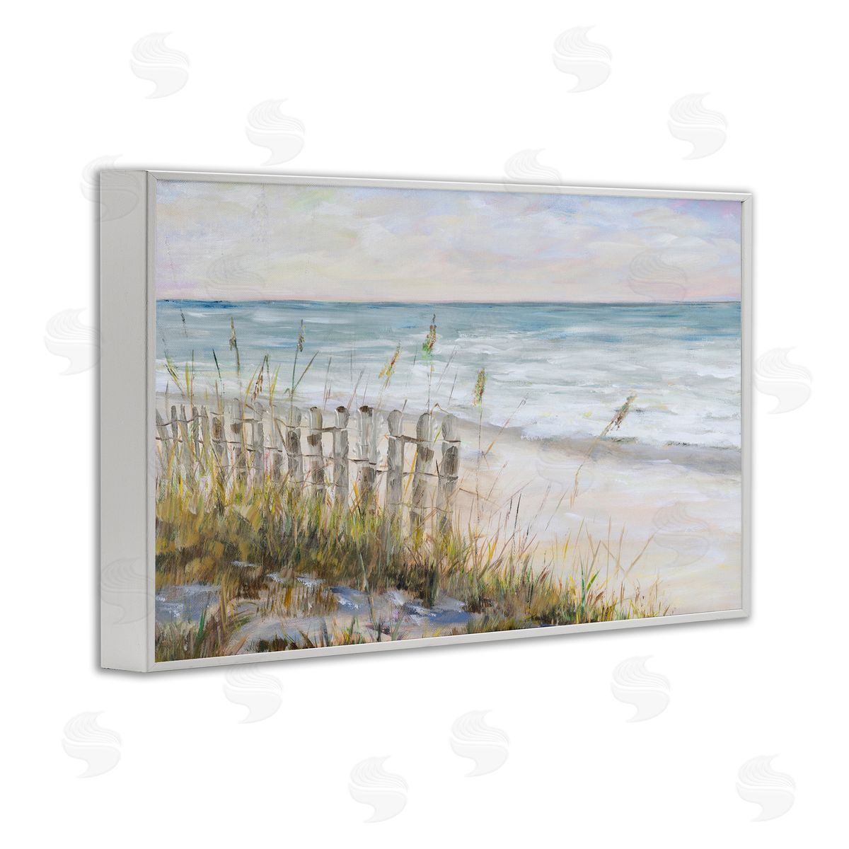 Beach Tide Pools White Frame Print Wall Art, Home Decor by Julie DeRice
