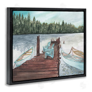 Elizabeth Medley | Canoes at Lake Dock