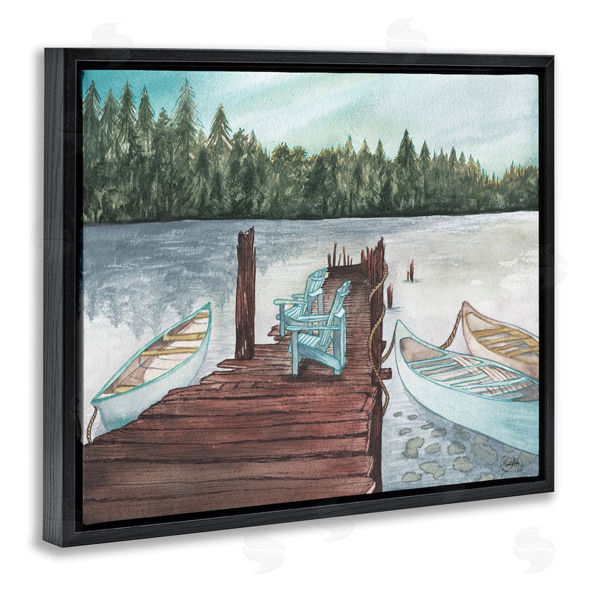 Elizabeth Medley | Canoes at Lake Dock