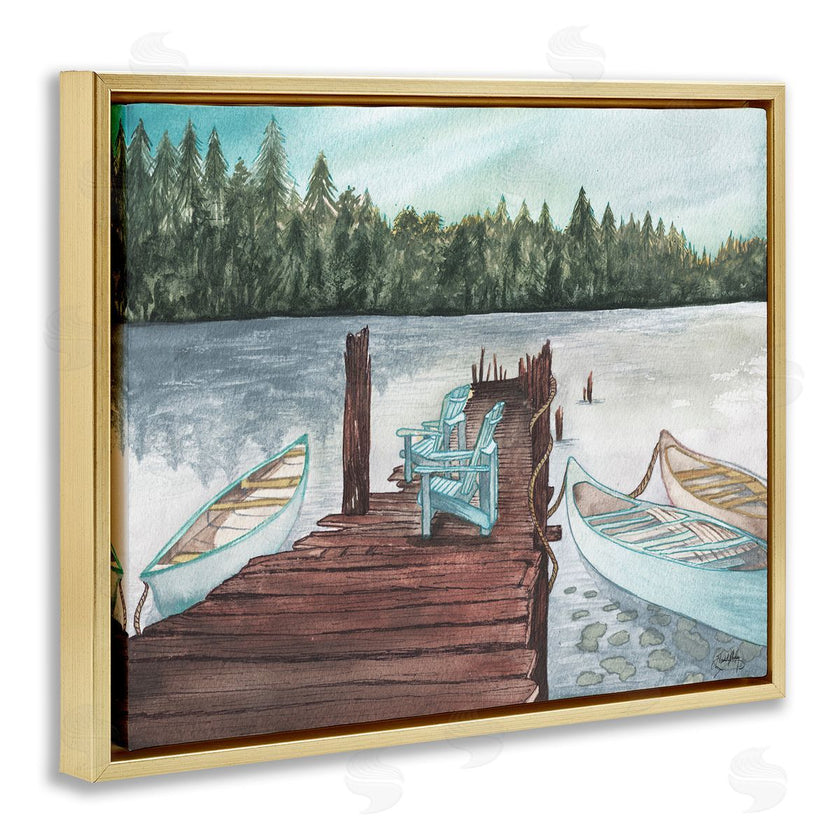 Elizabeth Medley | Canoes at Lake Dock