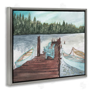 Elizabeth Medley | Canoes at Lake Dock