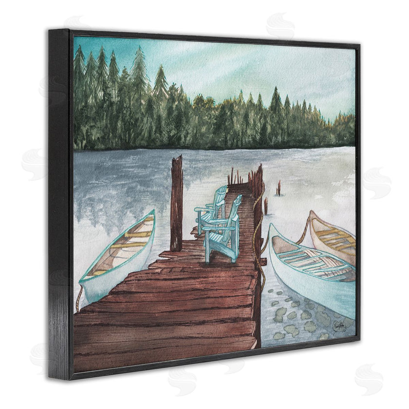 Elizabeth Medley | Canoes at Lake Dock