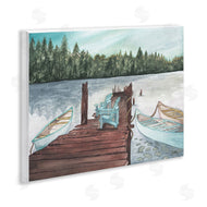 Elizabeth Medley | Canoes at Lake Dock