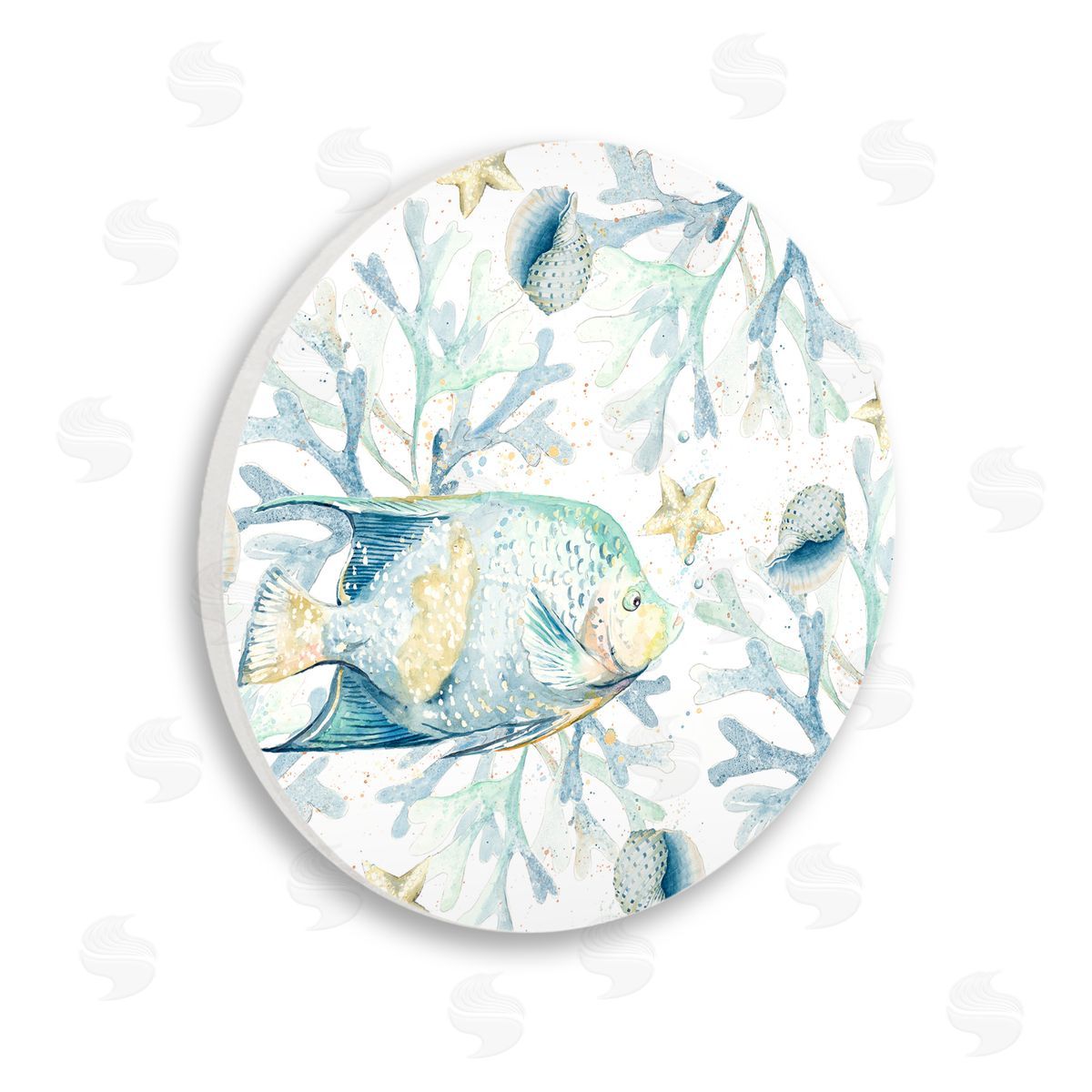 Patricia Pinto Fish Among Coral Wooden Wall Plaque Art Print
