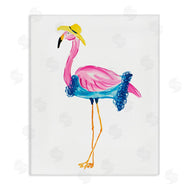 Julie DeRice | Glamorous Beach Flamingo