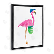Julie DeRice | Flamingo with Beach Bag