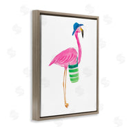 Julie DeRice | Flamingo with Beach Bag