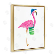Julie DeRice | Flamingo with Beach Bag
