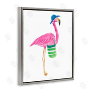 Julie DeRice | Flamingo with Beach Bag