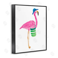 Julie DeRice | Flamingo with Beach Bag