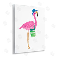 Julie DeRice | Flamingo with Beach Bag