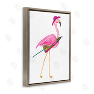 Julie DeRice | Flamingo with Beach Umbrella