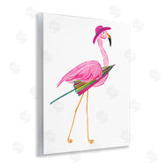 Julie DeRice | Flamingo with Beach Umbrella