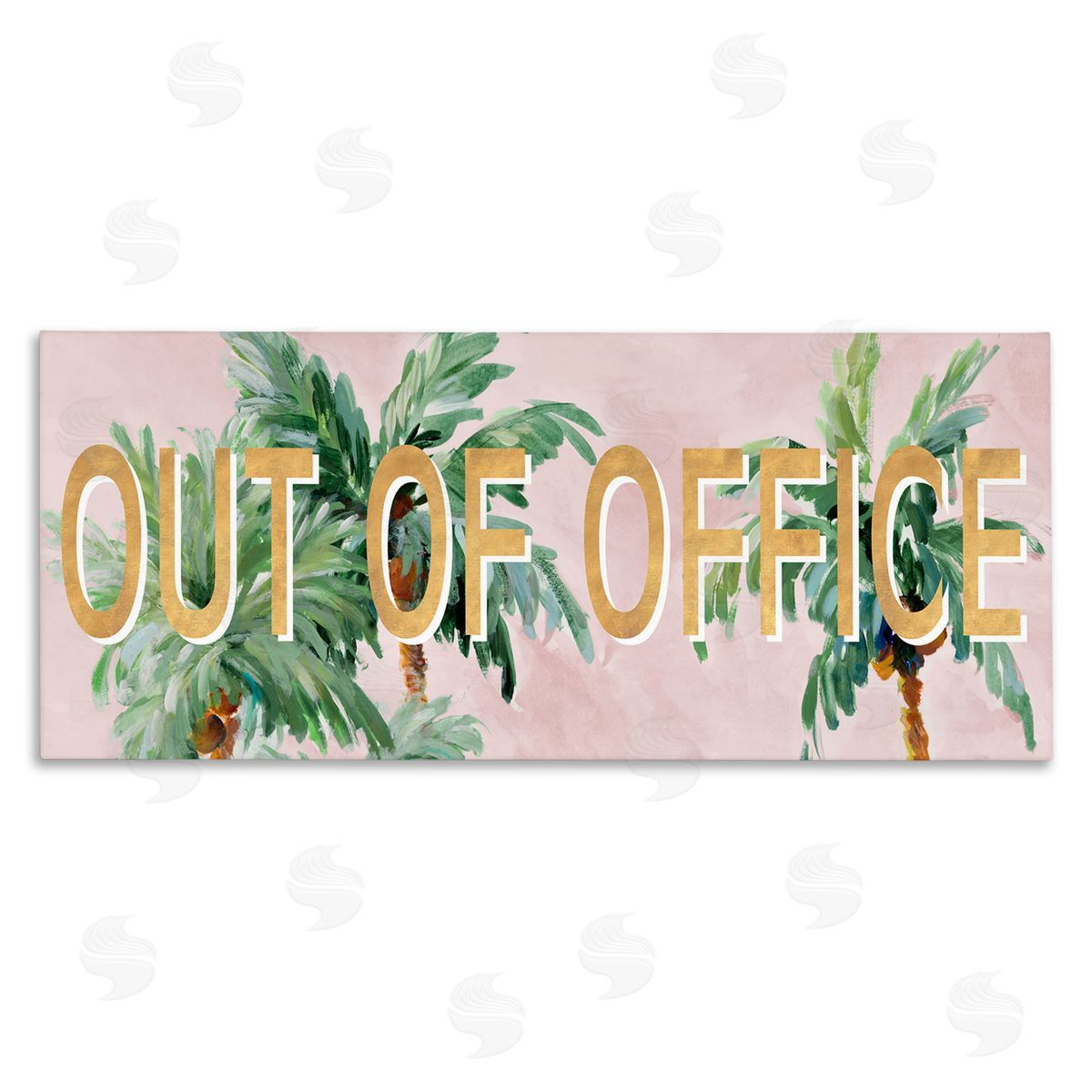 Out Of Office Palms Canvas Wall Art, Home Decor by Lanie Loreth