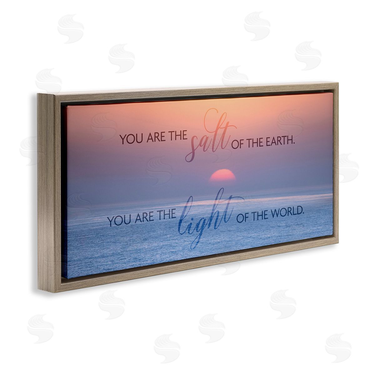 Light Of The World Brown Floating Frame Canvas Wall Art, Home Decor by Kathy Mansfield