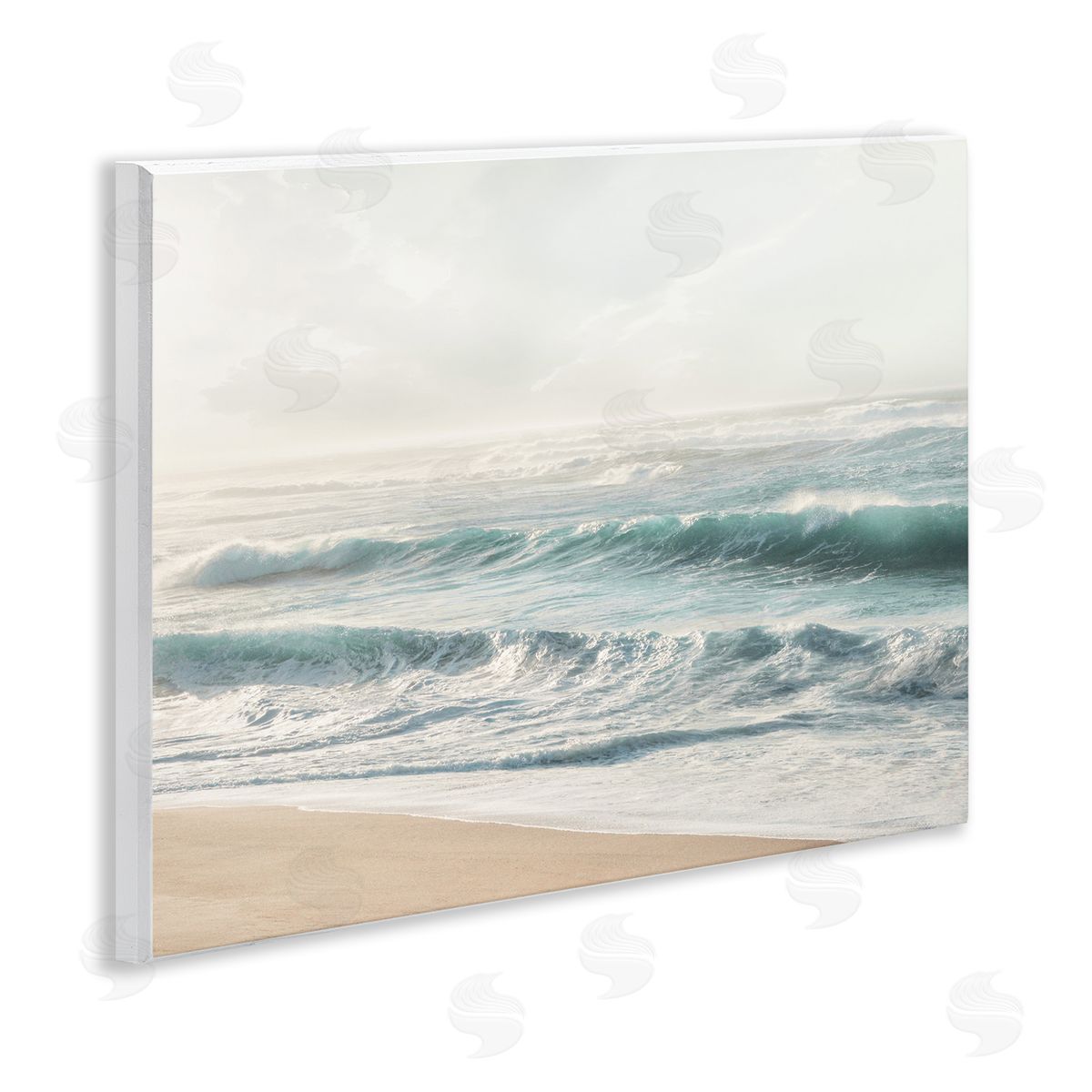 Distant Beach View Wood Plaque Wall Art, Home Decor by Mike Calascibetta