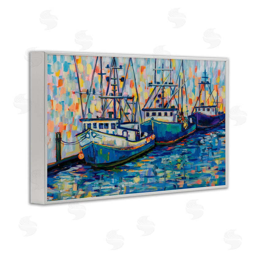 Jeanette Vertentes | Vivid Boats in Harbor