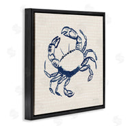 Mercedes Lopez Charro | Aquatic Crab on Beige