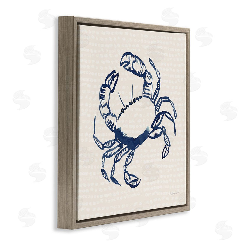 Mercedes Lopez Charro | Aquatic Crab on Beige