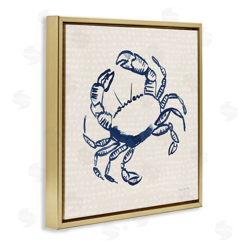 Mercedes Lopez Charro | Aquatic Crab on Beige