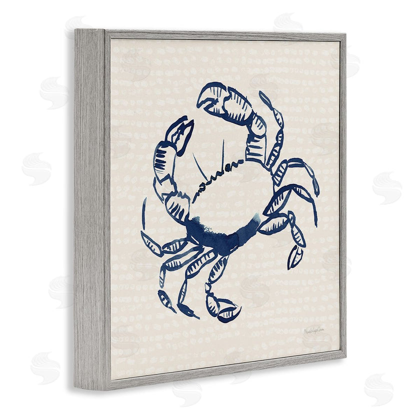 Mercedes Lopez Charro | Aquatic Crab on Beige