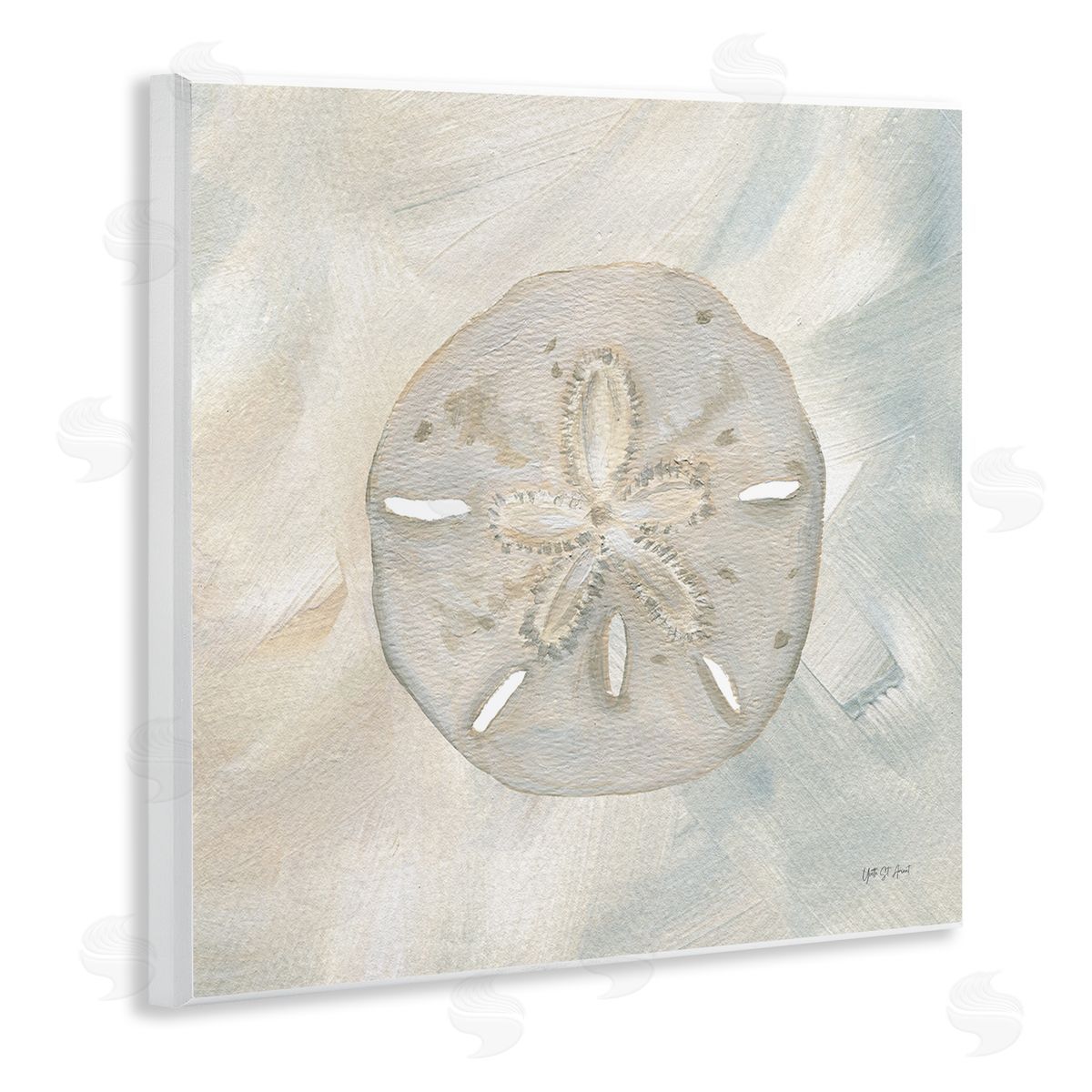 Soft Sand Dollar Wood Plaque Wall Art, Home Decor by Yvette St. Amant