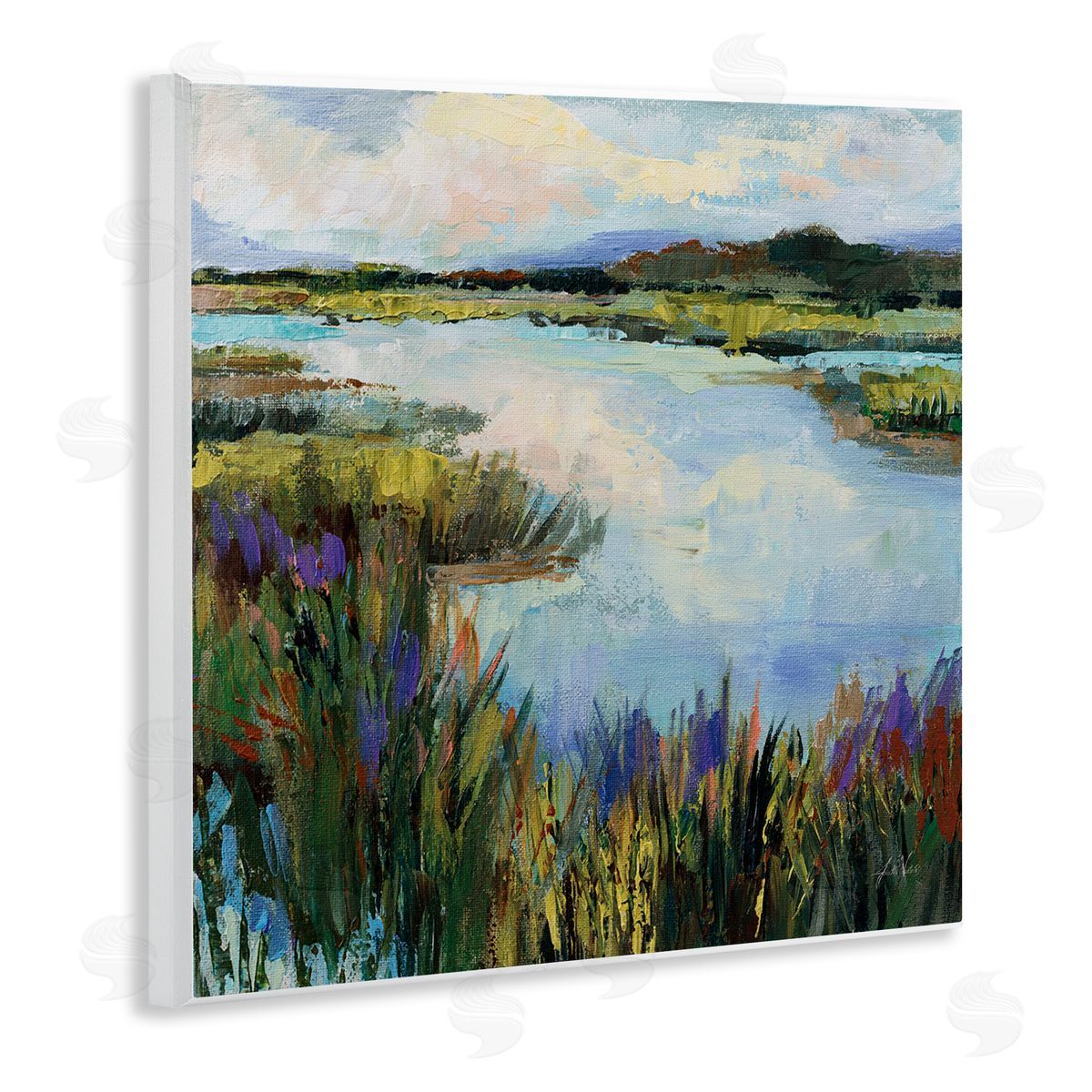 Rural Stream Nature Wood Plaque Wall Art, Home Decor by Jeanette Vertentes